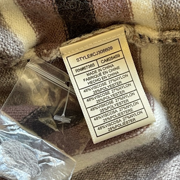 Cupcakes and Cashmere Amour Wide Striped Big Sleeve Sweater S - Picture 11 of 13